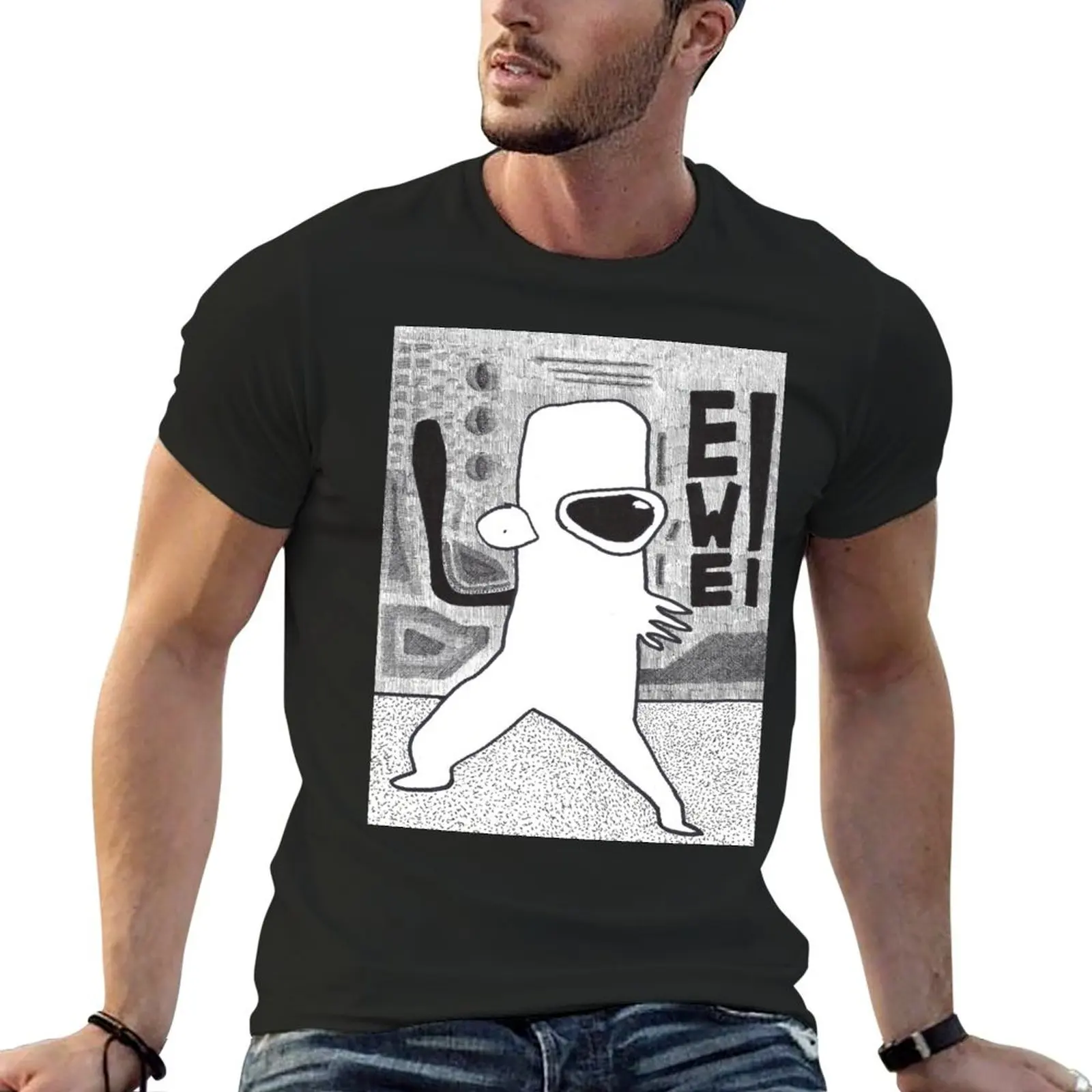 EWE! T-Shirt cotton graphic tees sports fans shirts graphic tee men