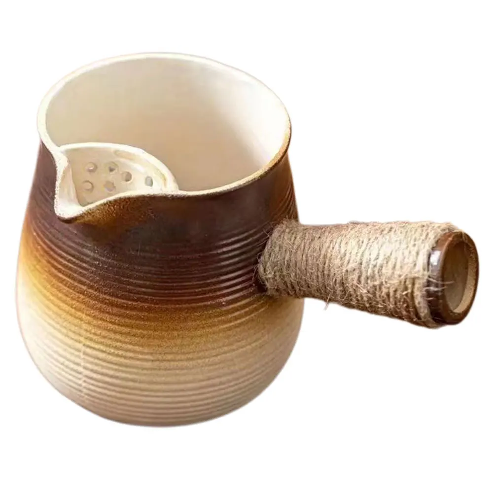 

Ceramic Stove Top Turkish Coffee Pot 700ml Coarse Pottery Tea Maker Milk Warmer Arabic Greek Teapot Kettle Outdoor