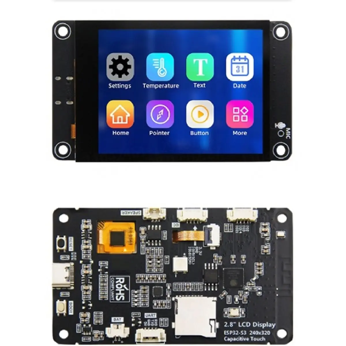 【CYBER MONDAY】 Boîtier en acrylique pour carte de développement ES3C28P ILI9341V, écran intelligent de 2,8 pouces, étui de protection transparent, support fixe