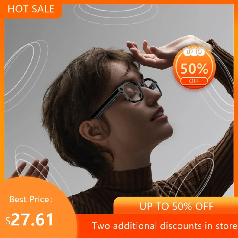

Echowear Smart Intelligent Translation Glasses High-definition Camera Taking Photos Listening To Music Recording Bluetooth Calls