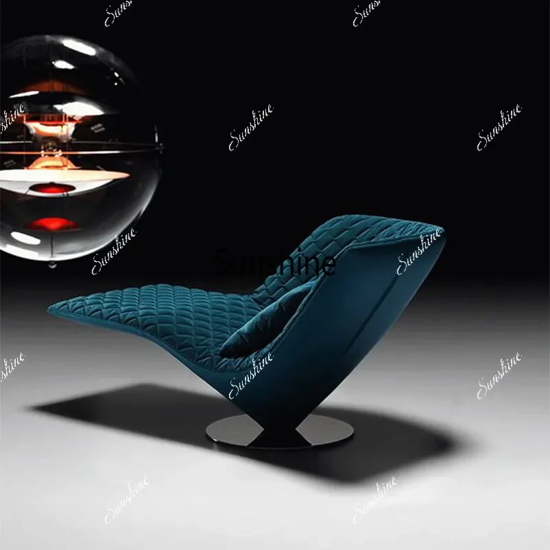 

Modern creative special-shaped fiberglass geometric armrest leisure chair