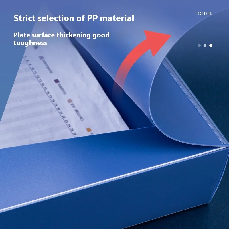 A4 Archive Box Plastic Document Box Thickened PP Plastic Document Box Large Capacity Voucher Folder Document Box Storage Office