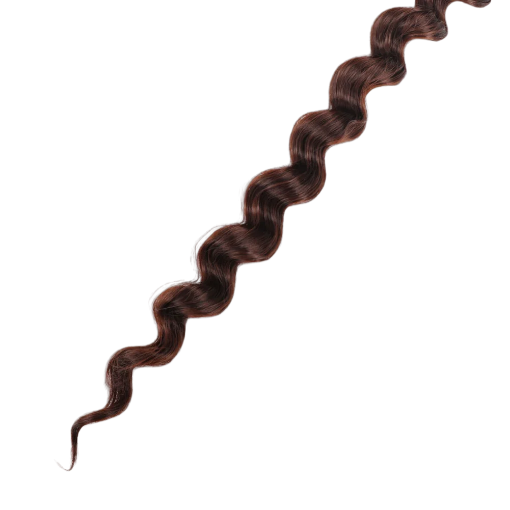 طويل الاصطناعية موجة عميقة الكروشيه تجديل الشعر 18 بوصة كروشيه اصطناعي الشعر مقاومة للحرارة كروشيه اصطناعي تجديل الشعر