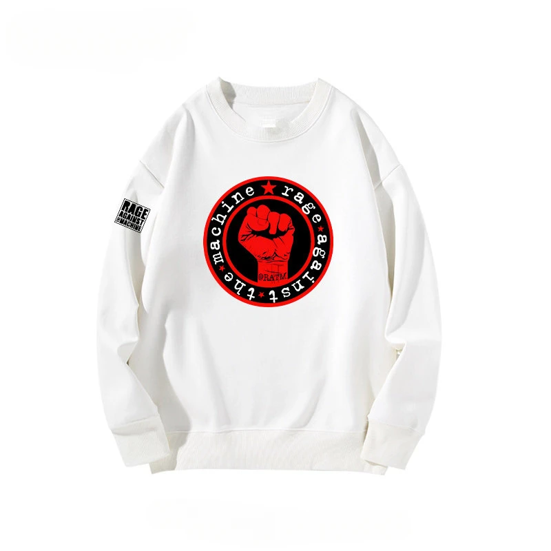 Camiseta Masculina Rage Against The Machine 2026 - Estilo Americano Casual