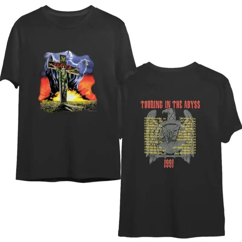 Vintage 90s SLAYER Seasons In The Abyss 1991 concert tour shirt