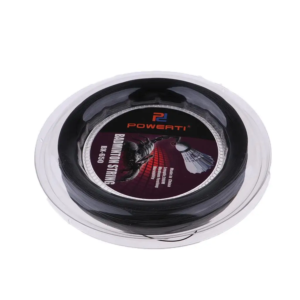 High Flexibility Badminton Racket String Nylon Reel 200m Sharp Feeling Durable Replacement for Racquet Stringing