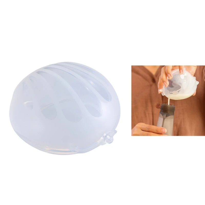 

Soft and Safe Silicone Breast Milk Collector Prevents Spills Protects Nipples Promotes Healing for Travel and Home Use