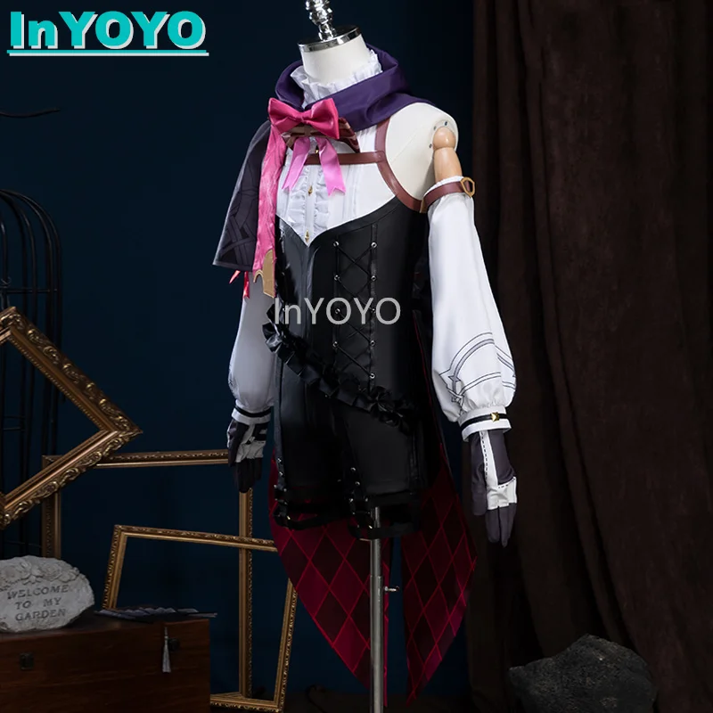 InYOYO Lyney Magician Genshin Impact Cosplay Costume Game Suit Fashion Uniform Women Halloween Carnival Party Outfit XS-3XL New