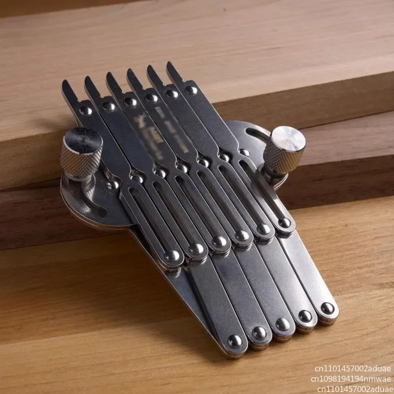 Multifunctional woodworking measuring tool, dovetail marking ruler, stainless steel high-precision layout ruler