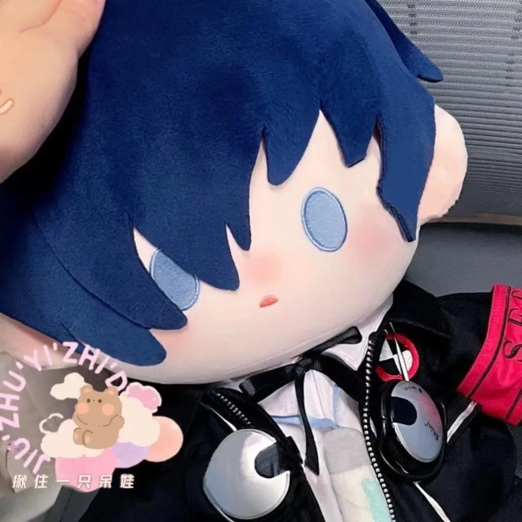 Anime Role Yuuki Makoto Cosplay Plush Cotton Doll Body Change Clothes Sitting Position Figures Soft Plushies Toy Pillow Gift