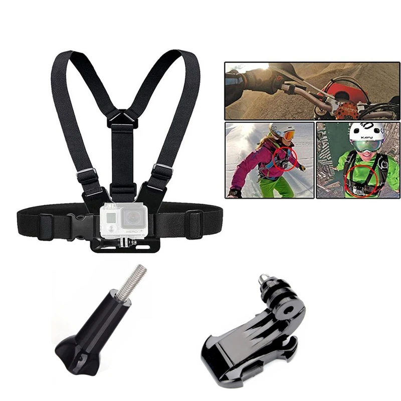 Chest Strap Mount Chest Mount Harness for Hero 10 9 5 4 SJCAM SJ6000 8000 Xiaomi Yi Osmo 360 Sports Action Camera Accessories