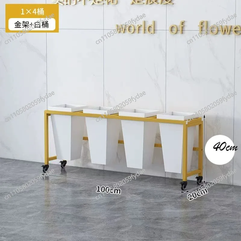 Mobile Display Solution: Wrought Iron Multi-Tier Stand for Flowers, Shop Merchandise & Wedding Decor.