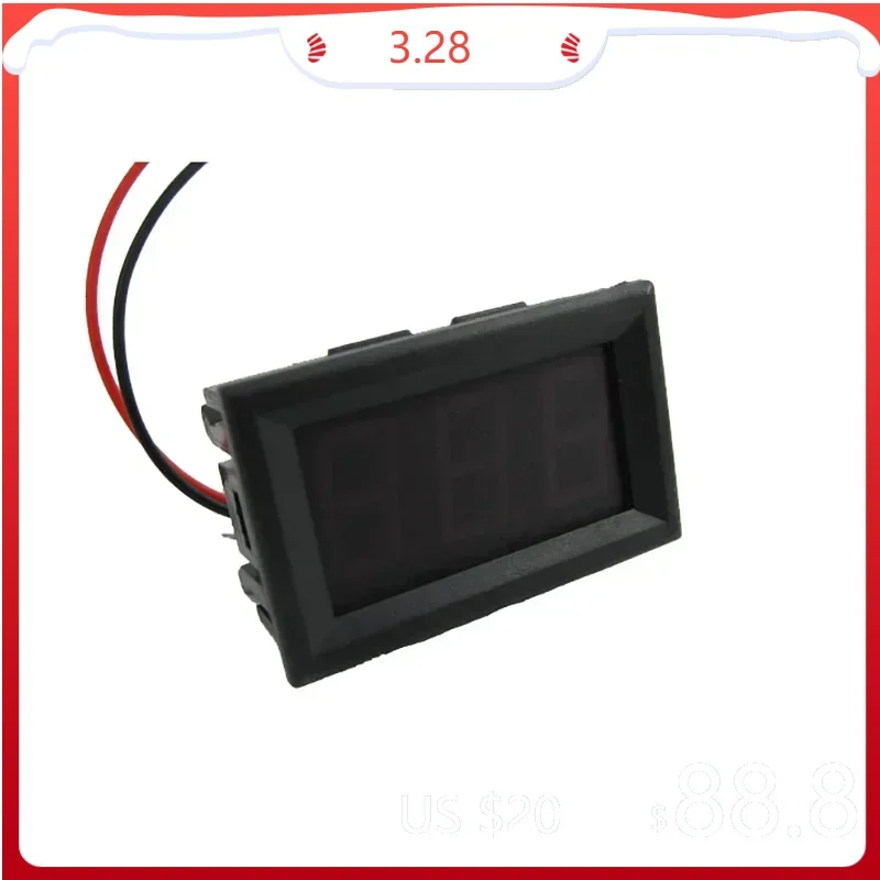 Digital Voltmeter DC 4.5V to 30V Digital Voltmeter Voltage Panel Meter For 6V 12V Electromobile Motorcycle Car