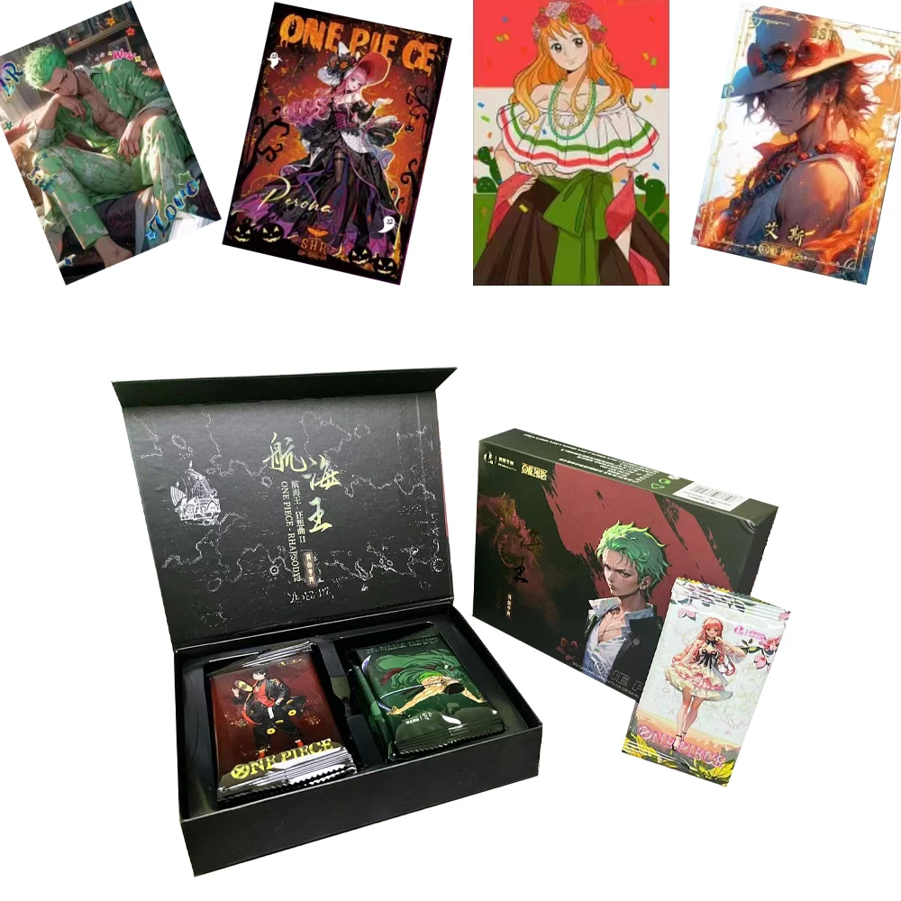 

Wholesale New One Piece Cards Collections TCG Anime Luffy Zoro Nami Chopper Franky Japanese Table Games Kid's Toys Birthday Gift