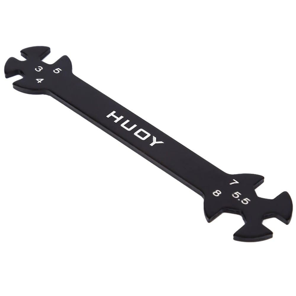 6 in 1 Wrench Tool 3/4/5/5.5/7/8mm Camber Gauge Adjustable Ruler For Turnbuckles with Nuts Multifunctional Rc Car Toys Parts