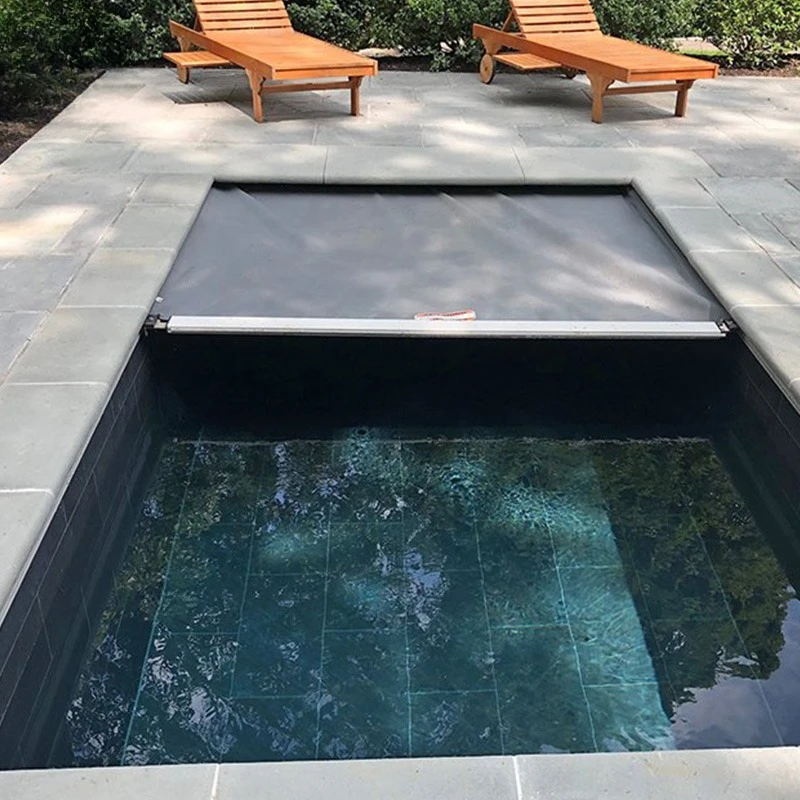 Custom pool automatic PVC pool cover with aluminum rail hydraulic system - durable and easy to install