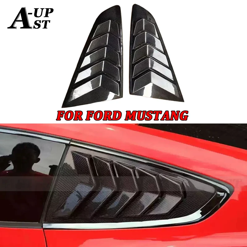 

For Ford Mustang Cars Lamborghini Style Carbon Fiber Rear Window Blinds Side Vents Rear Window Blinds Body Kits