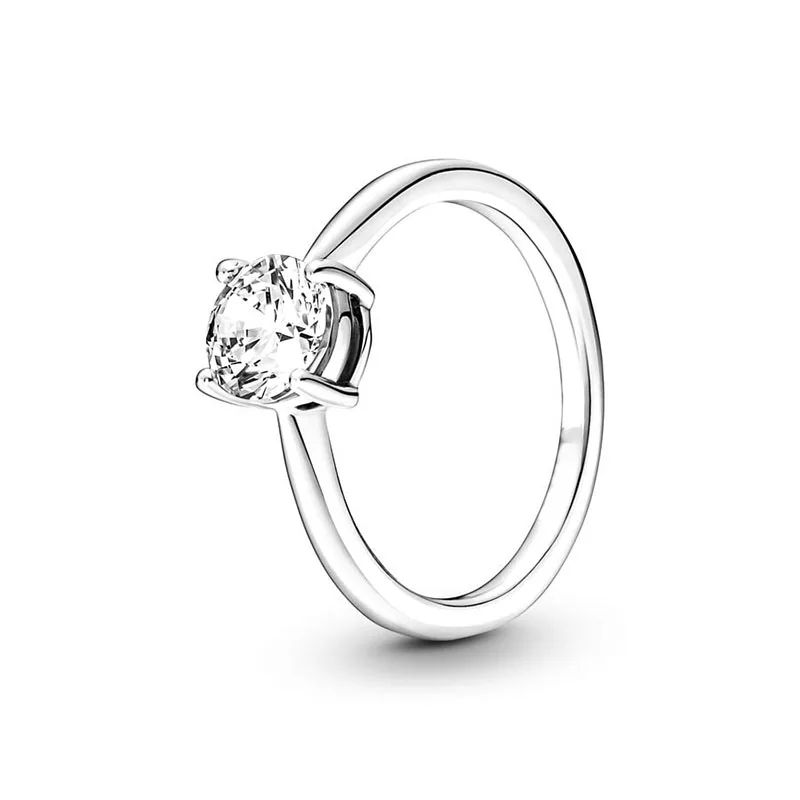 925 Silver Ring Sparkling Crown Ring Celestial Sparkling Star Solitaire Ring For Women Wedding Gift Ring Jewelry DIY