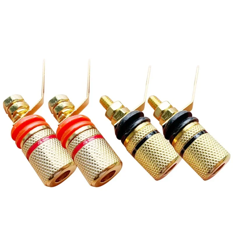 4/8/16pcs 4mm Banana Plug Socket Gold Plated Amplifier Speaker Terminal Binding Post Connector Suitable for 4mm Banana Plugs - Image 3