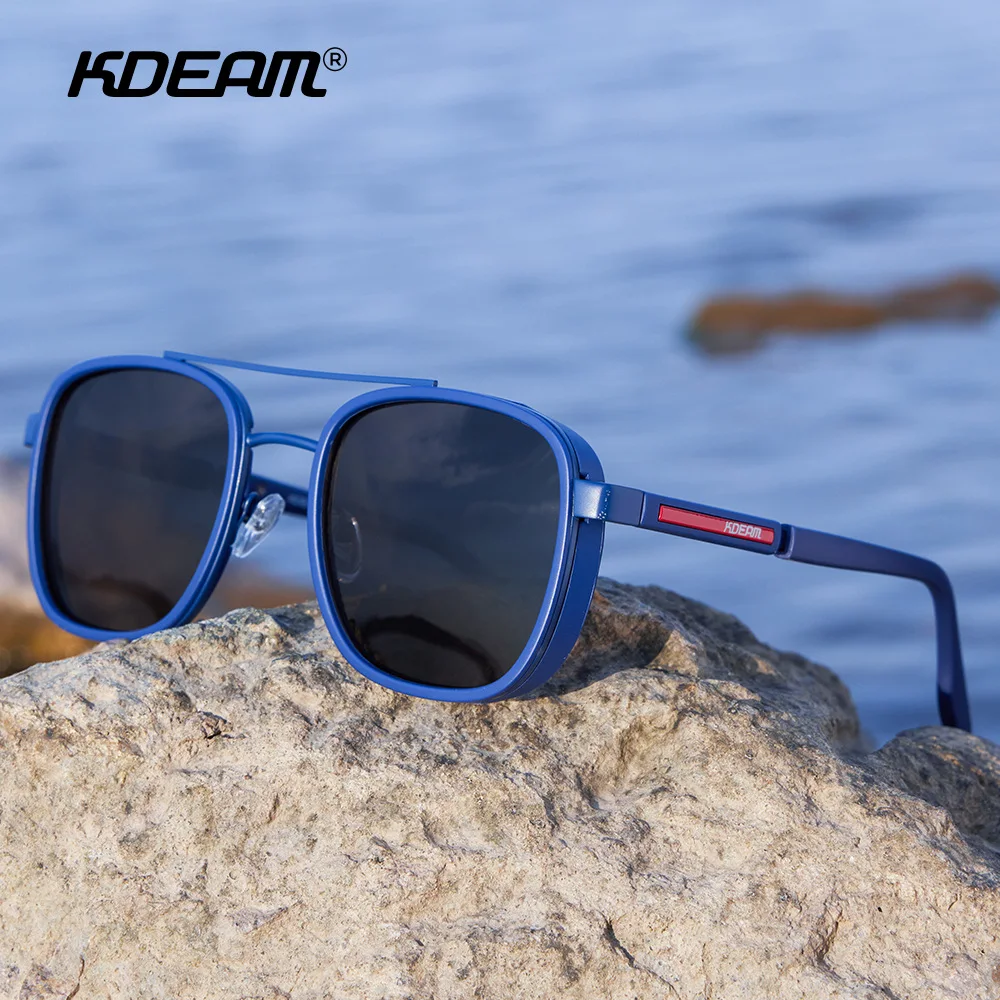 KDEAM 2024 New Man Classic Polarized Sunglasses Outdoor Sports Decoration Sun Glasses Anti Blue Light Fashion Luxury HD Glasses