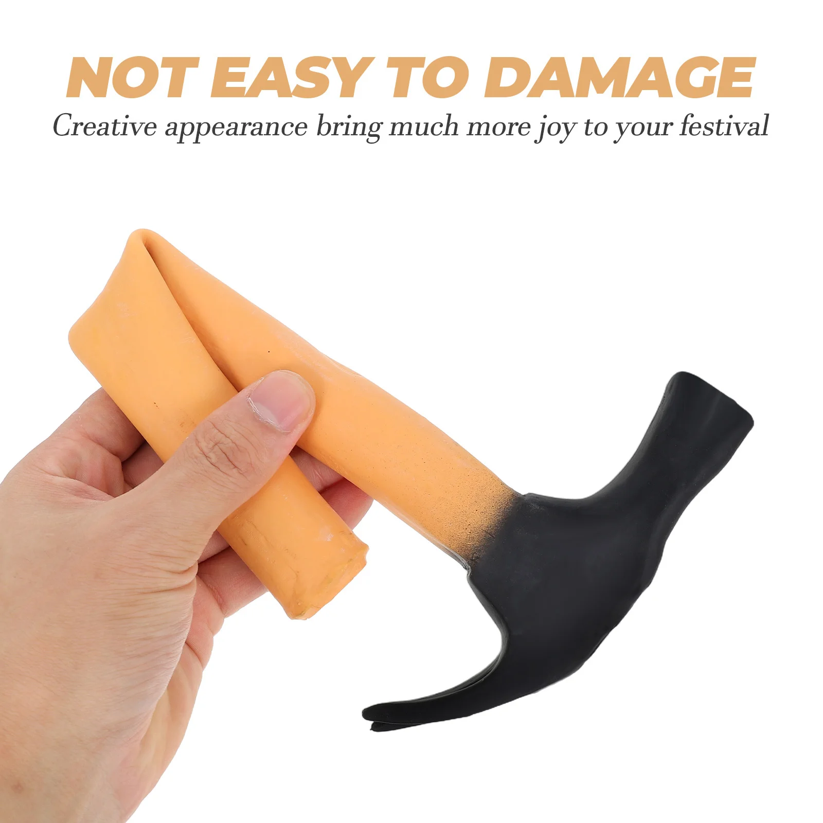 مطرقة مطاطية مقلدة دعائم وهمية لعبة مزحة مضحكة لملحقات الهالوين التنكرية #3