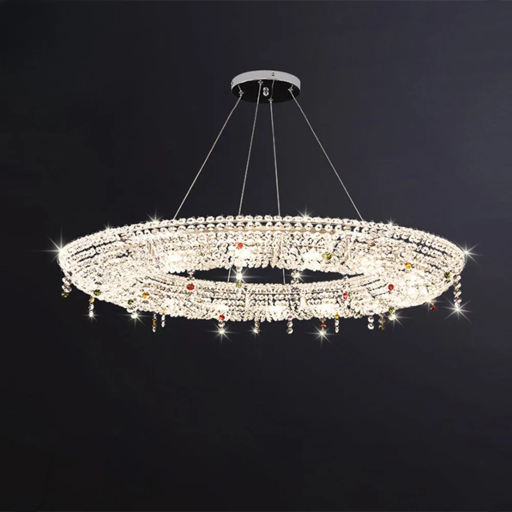 YYHC-Creative design living room light Luxury hotel lobby art light simple crystal chandelier