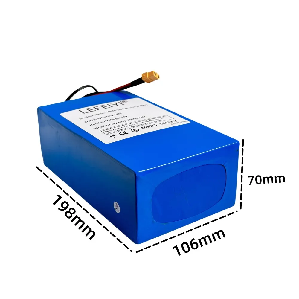 10S6P 36v 20ah brand new original 500-1000W large capacity lithium battery, suitable for most vehicles, electric vehicles 18650