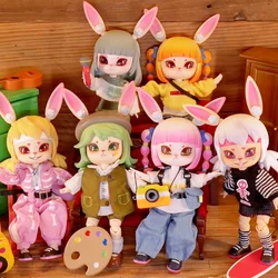 Bonnie il viaggio delle strade Blind Box Anime Figures Ob11 1/12 BJD Dolls Kawaii Rabbit Action Model Girls Kid Toy Surprise Box