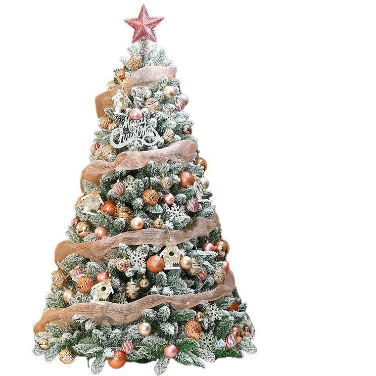 Christmas Tree Home Decoration Luminous New Christmas Tree Ornaments Decoration Package Large Scene Shopping Mall