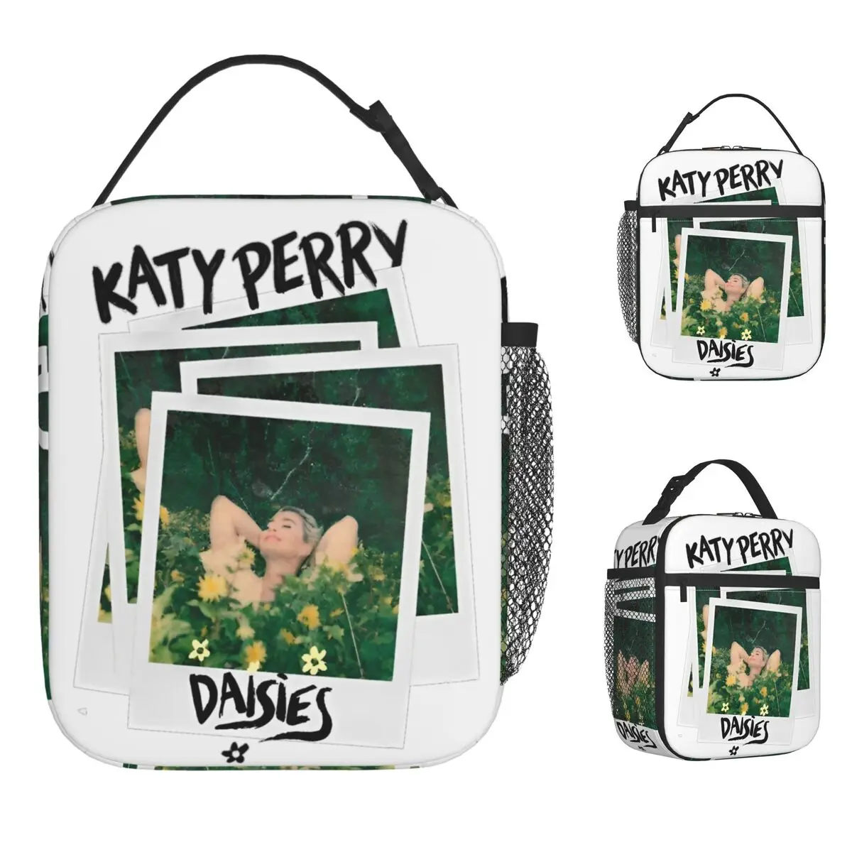 Katyed Logo Perryed The Lifetimes Tour Borsa per il pranzo Borsa per il pranzo da picnic per bambini Borsa termica portatile con cerniera Oxford