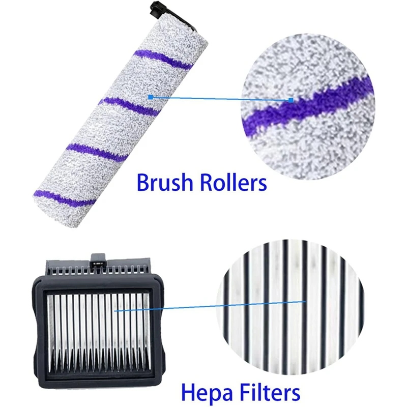 For Narwal S10 Pro S20 Pro Wet Dry Robot Vacuum Cleaner, Main Brush HEPA Filters Replacement Spare Parts