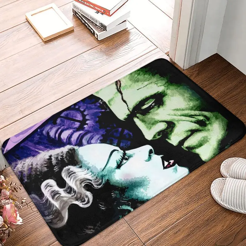 Bride Of Frankenstein Front Floor Door Entrance Mats Outdoor Science Fiction Horror Film Kitchen Bath Doormat Garage Carpet Rug