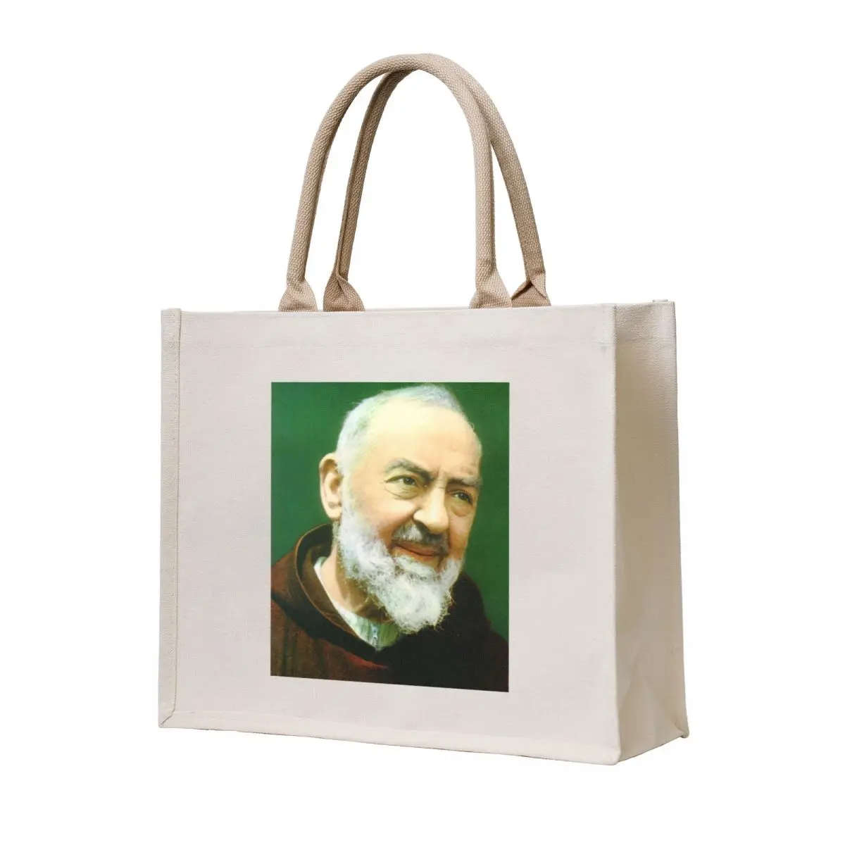 

Saint Padre Pio Tote Bag shoping bag reusable shopping bags hand bags eco pack