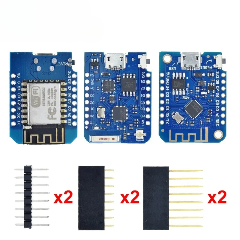 WeMos D1 Mini Pro V3.0 NodeMcu 4MB/16MB Bytes Lua WIFI Internet of Things Development Board Based ESP8266 CH340G Nodemcu V2