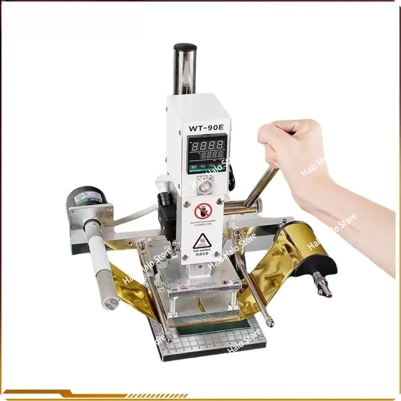 Hot Foil Stamping Machine Leather Stamp Emboss Press Tool Logo Custom Manual Digital PVC Card Book Paper Heat Press Machine