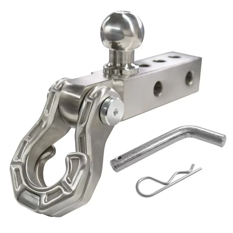 Hot-selling Universal Stainless Steel Hitch Receiver Trailer Towing Hanger Pull Ring Tow Hitch Trailer Tow Hook