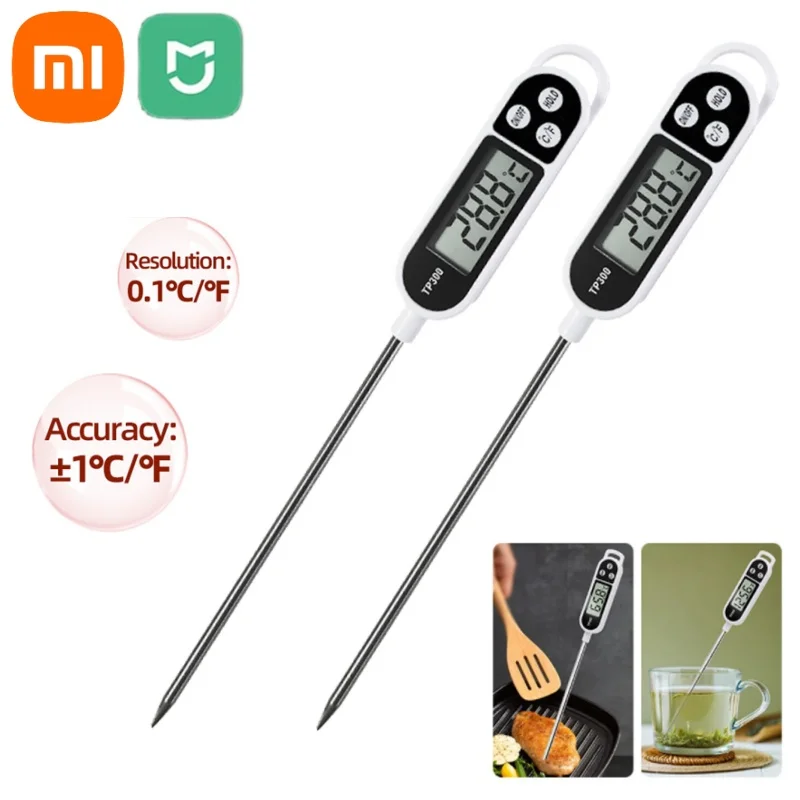 Xiaomi Digital Kitchen Thermometer Stainless Steel Probe Type Household Food Thermometer Pen Type Use For Milk BBQ Meat Cooking