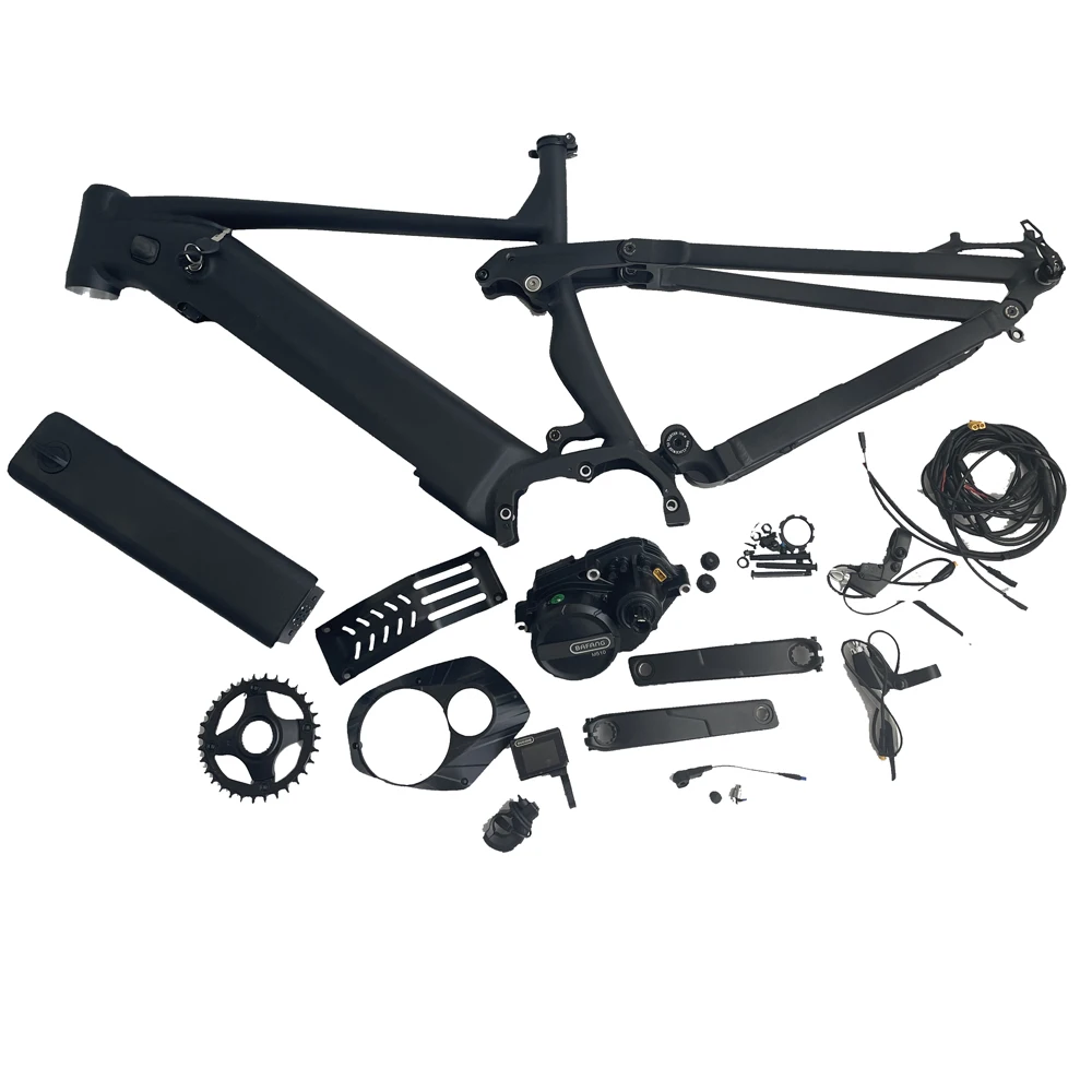 Aluminum Alloy Enduro Full Suspension Carbon E-bike Frames for Bafang M600 Motor