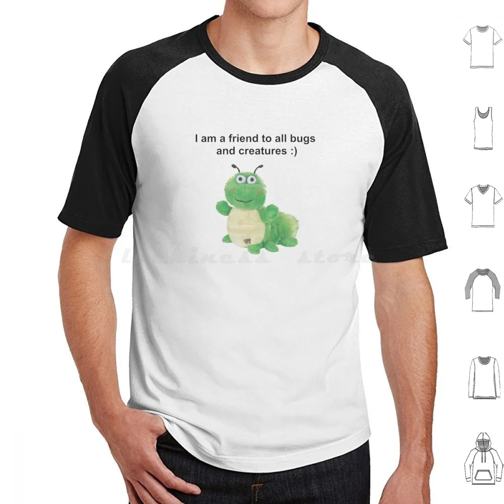 I Am A Friend To All Bugs And Creatures ( : Webkinz T Shirt Big Size 100% Cotton Bugs Insects Creatures Sweet Webkinz Sinjin