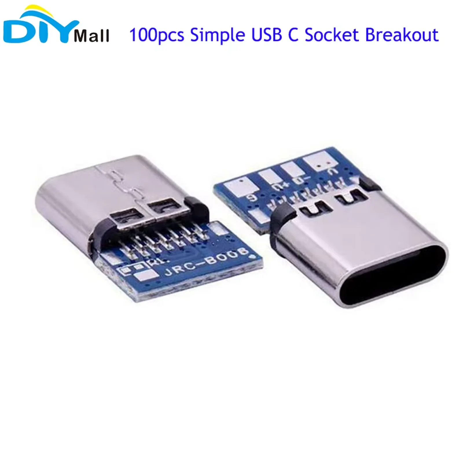 

100 шт., простая розетка USB C, шина Type-C 14P с разъемом для платы, интерфейс быстрой зарядки, USB-разъем