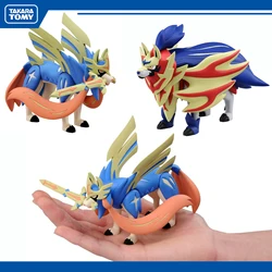 TOMY Pokemon Sword and Shield Figure Kawaii Zacian Zamazenta Collectible Figurine Mini Action Model Toys Kids Gifts