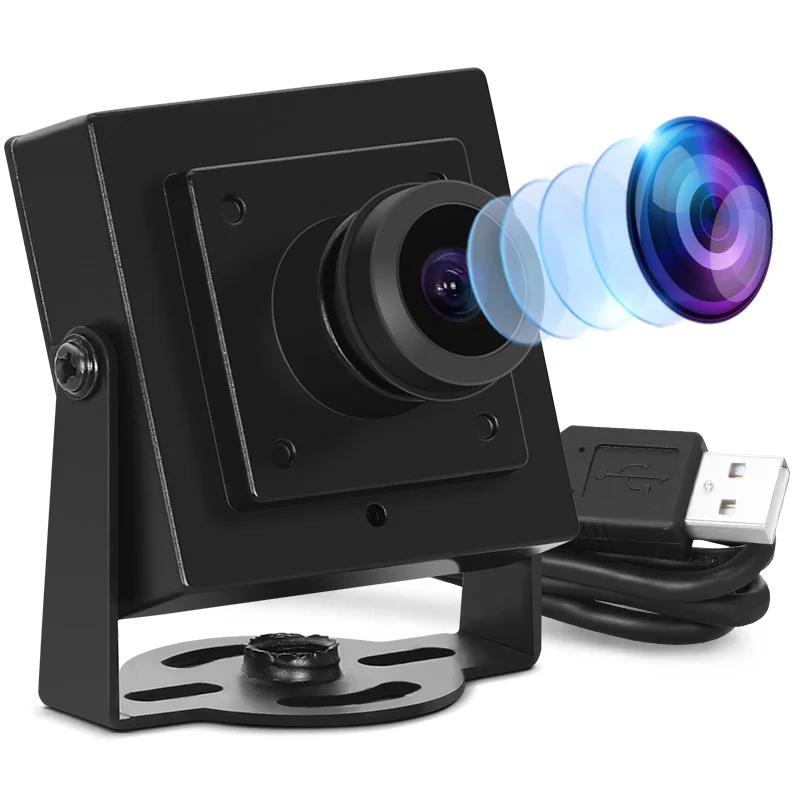 

3200 2MP Fisheye 1.44mm Lens 180degree USB Plug Play Webcam OV2710 Sensor CMOS 1920X1080 30fps Mini Full HD Camera
