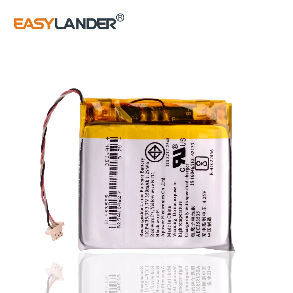 Easylander 353535   Batería 350mAh AEC 353535   Para Beats Solo 2,0 Beats Solo 3,0 Altavoz Bluetooth Solo 2 Solo 3 batería