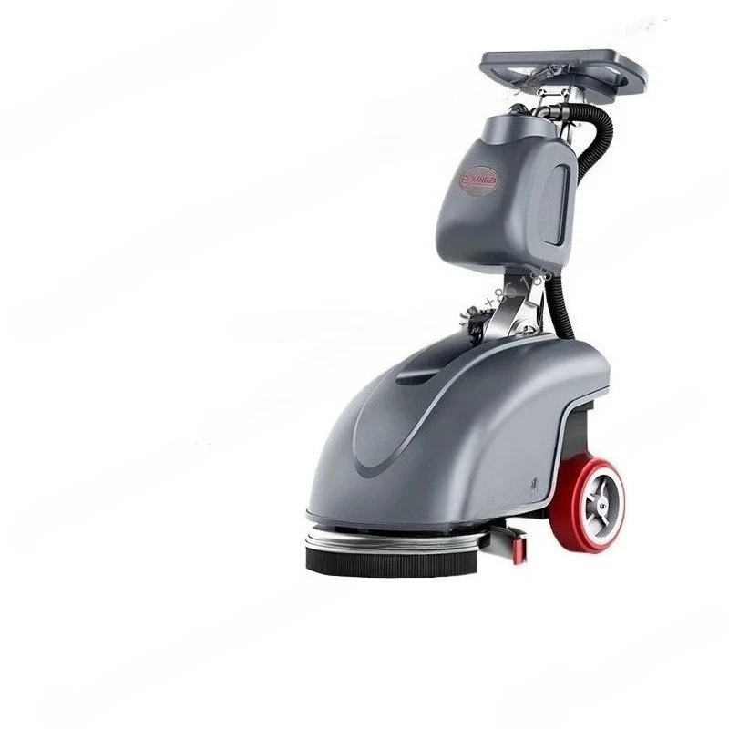 Hand-Pushed Commercial Floor Scrubber for Shopping Malls, Supermarkets, Restaurants, Hospitals, Small Electric Floor Cleaner