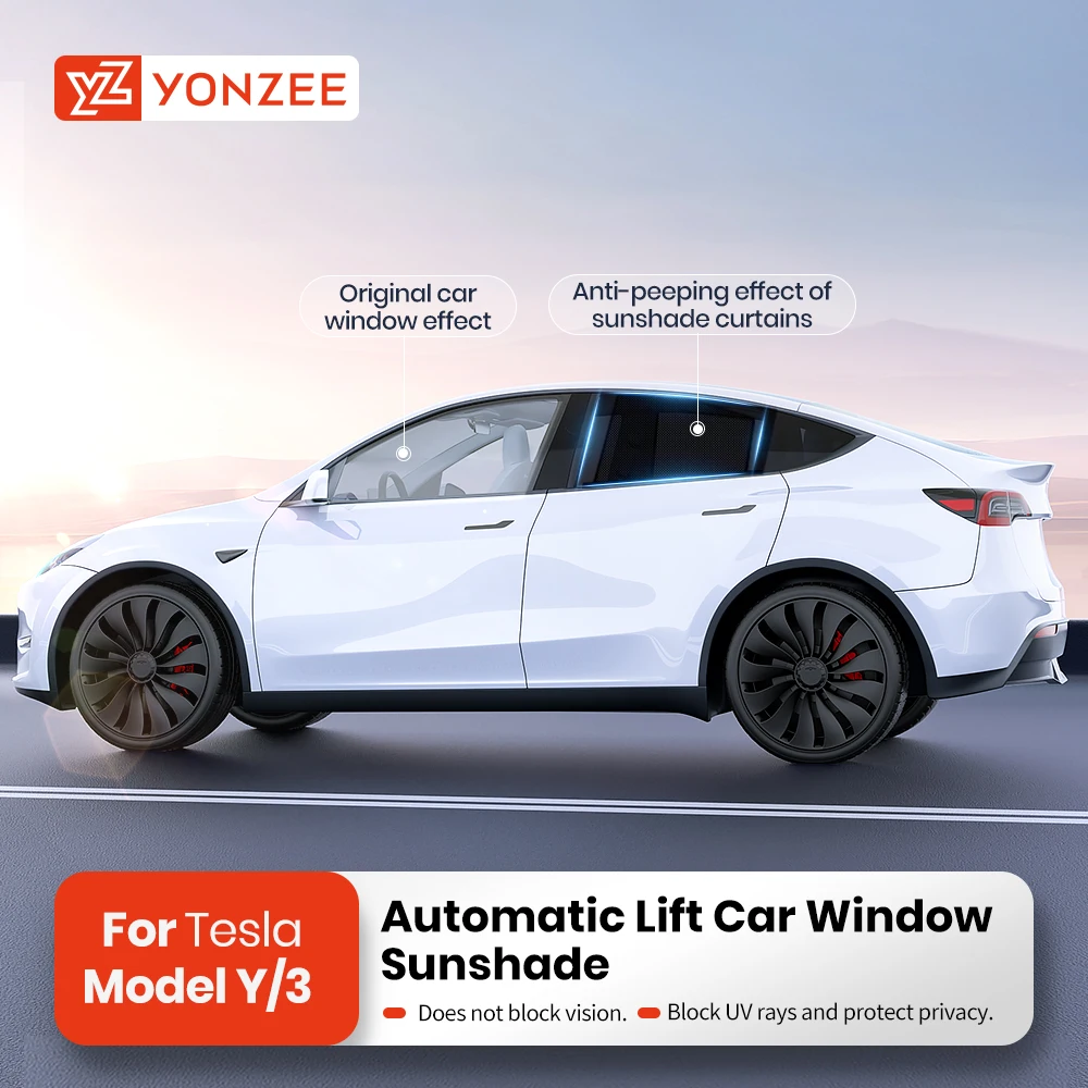 YZ Car Side Window Sunshade Sun Visor  Windshield Privacy Window Shield Screen for Tesla Model 3 Y accessories