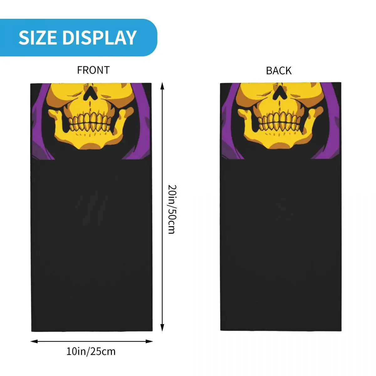 Skeletor He Man Masters Of The Universe Bandana Neck Cover Skull Cartoon Face Scarf Multi-use Face Mask Outdoor Sports Adult