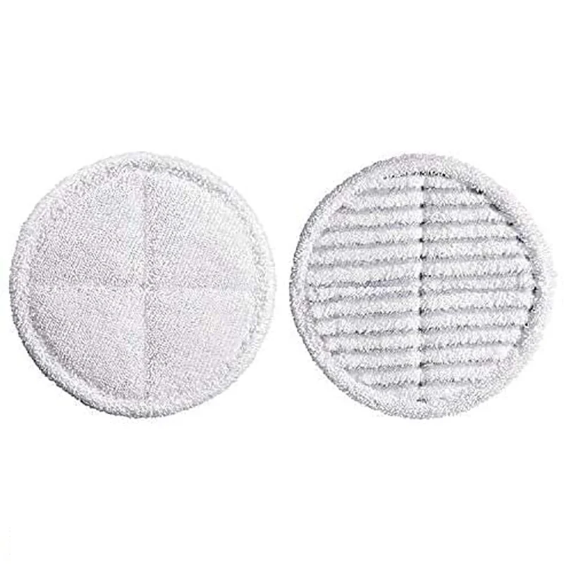 4 Pack Cleaning Mop Pads Replacement Compatible For Bissell Spinwave Pads 2039A 2124 (2Soft Pads + 2 Scrubby Pads)