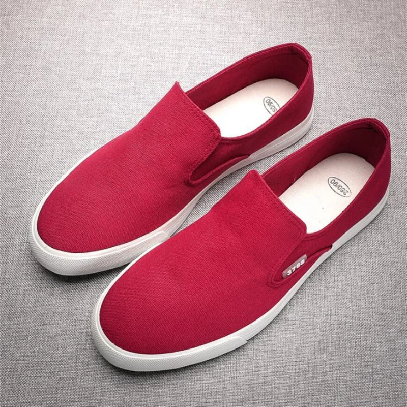 Men Casual Shoes Casual Loafers Fashion Sneakers Man Canvas Shoes Breathable Slip-on Men Shoes Vulcanize Shoes Spring Autumn