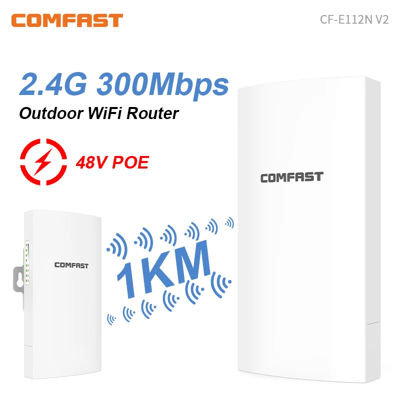 2-5km กลางแจ้ง High Power Weatherproof CPE/Wifi Extender/Access Point/Router/2.4G 300Mbps WI FI เสาอากาศ Street Bridge Nanostation