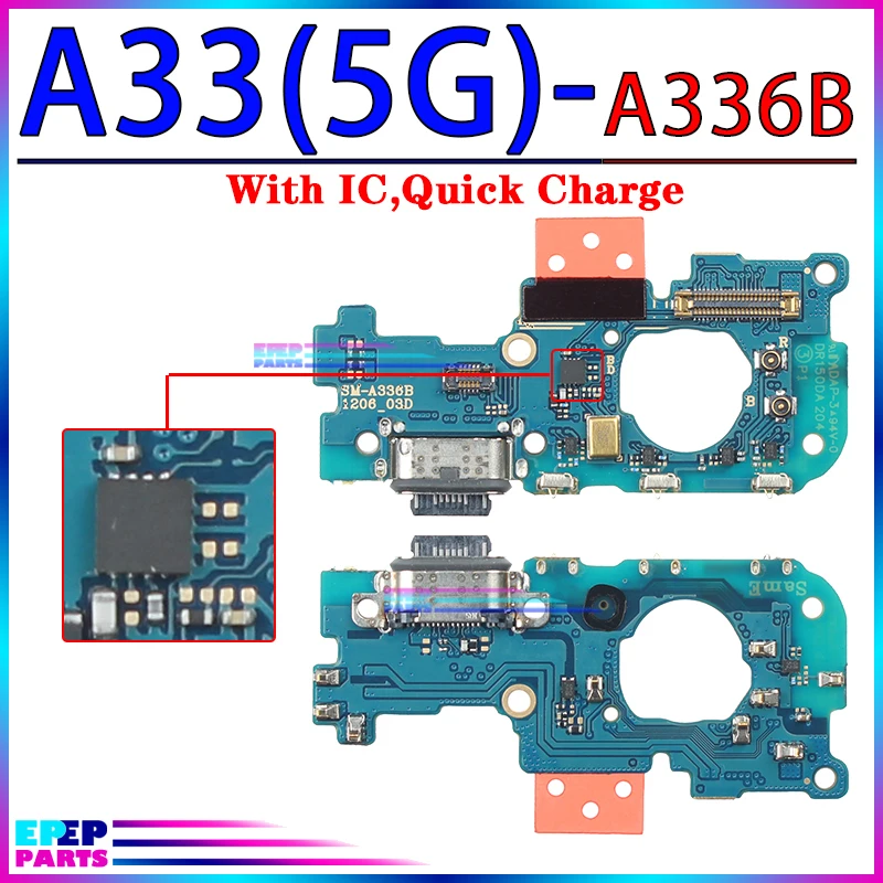 Usb Dock Charger Port for Samsung Galaxy A33 A53 A73 A03 Core A03S A13 A23 4G 5G Charging Board Module